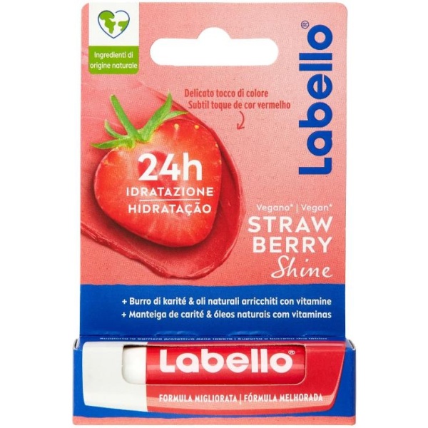 Labello Vegano Strawberry Shine