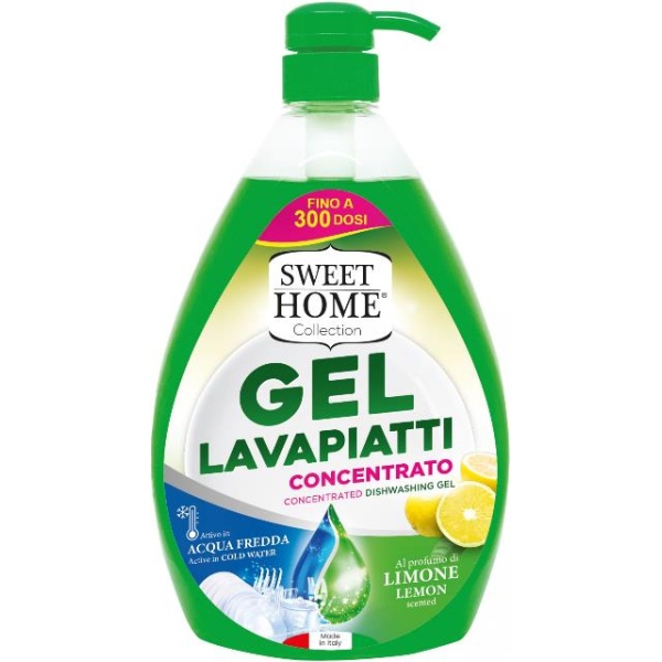 Sweet Home Gel Lavapiatti 1000ml Dispenser Limone